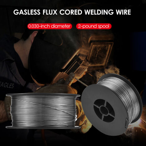 Bobine de fil fourré sans gaz de 0,8 mm (0,03 pouce) et 1 kg (2 lb)