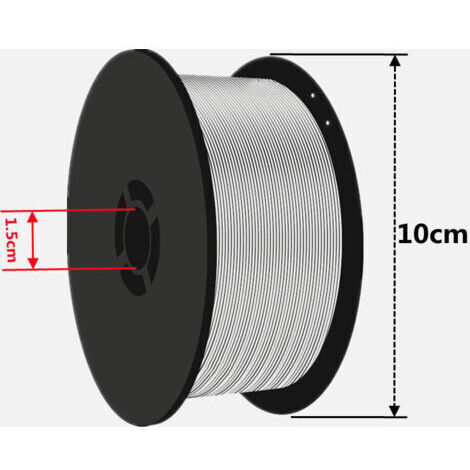 Bobine de fil fourré sans gaz/soudage MIG-MAG Ø : 0,8 mm (1 kg)