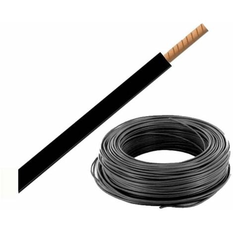 Bobine de fil H07VR 16 mm² - Noir - 100 mètres - Noir