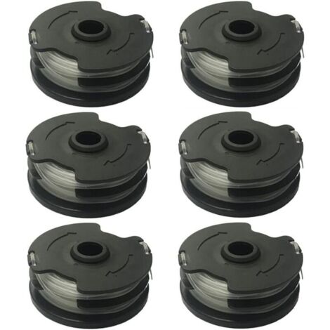 Bobine de fil nylon 1,4mm pour débroussailleuse Parkside PRTA 20-Li – Lot de 6 bobines 2x5m – Compatible PRTA 20-Li A1/B2/C3