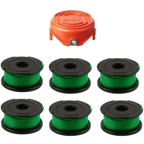 Bobine de fil pour Black et Decker GH3000, LST540, LST540B, GH3000R, débroussailleuse sans fil 2,0 mm 6,1 m, Bobine de fil rechange Coupe Bordure pour Black and Decker SF-080-BKP/90583594