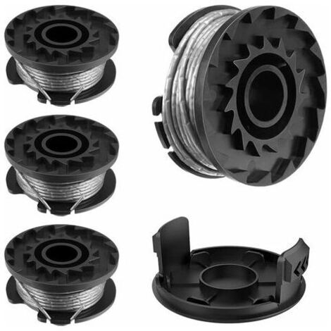 Bobine de fil pour BOSCH EasyGrassCut 18 23 26 Art 23 26 Pièces de rechange pour coupe-herbe (BOSCH F016800569 / F16800385, 4 pièces)