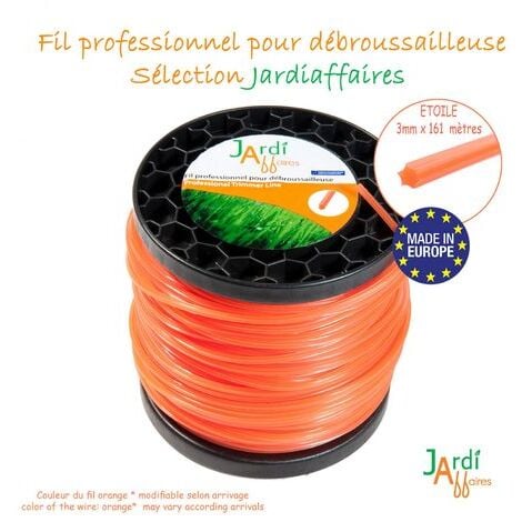 Vert Remplacement Fil Mähfaden Pour Débroussailleuse 3 mm x 15 m Makita Pour Stihl