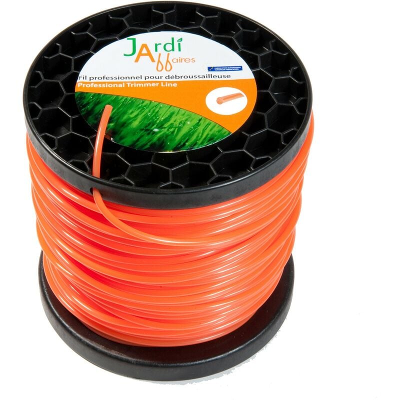 Jardiaffaires - Bobine de fil professionnel pour débroussailleuse Rond 4mm x 72 mètres