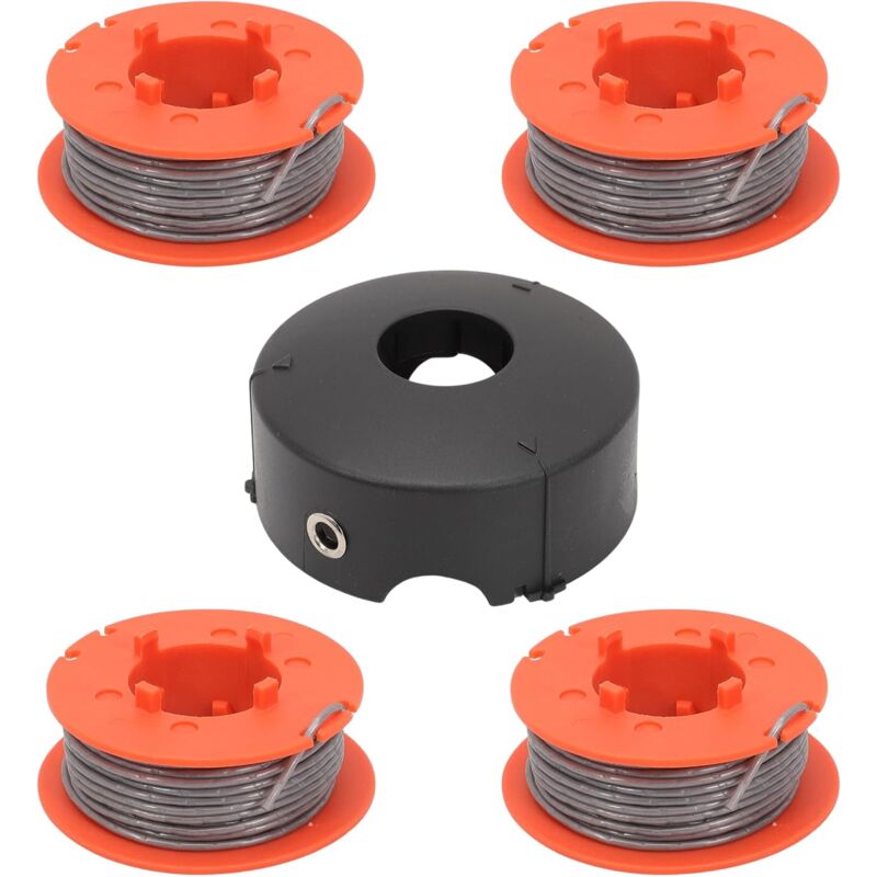 Bobine de fil rechange pour Bosch Art 23 26 30 Bobine de Coupe-Herbe Combitrim Easytrim F016800175 Longueur 8 M Ø 1 6 mm avec Cache-Bobine (4 bobines