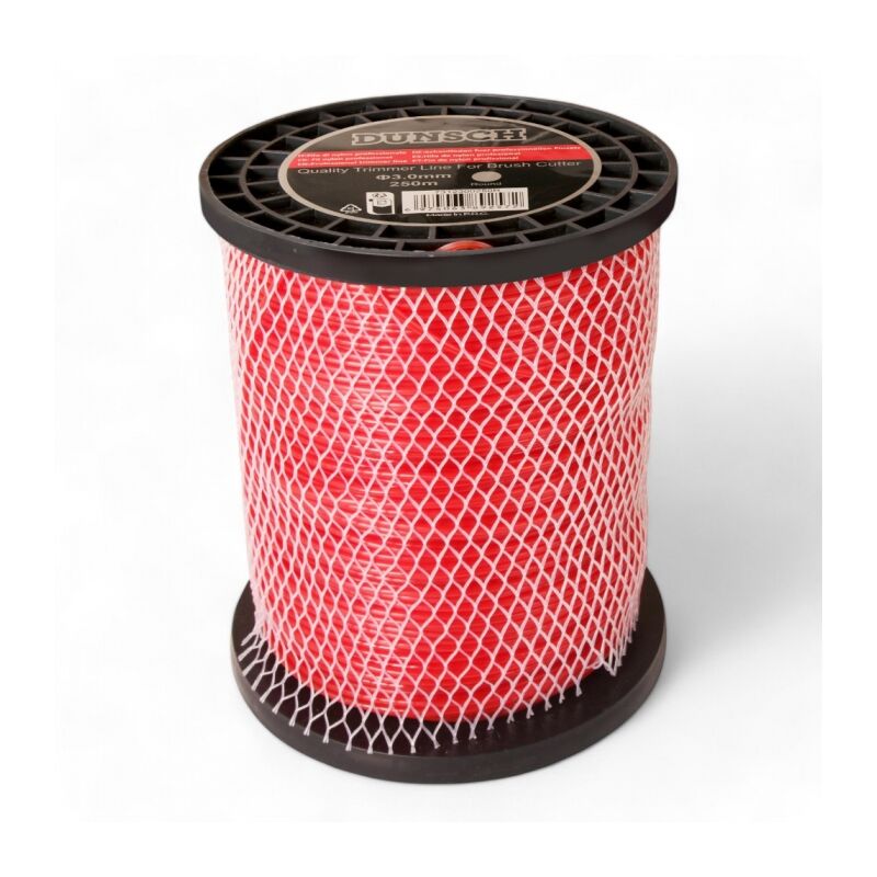 Bobine de fil renforcé pour débroussailleuse, rond 3,0mm 250m en bobine Dunsch 7312300250R