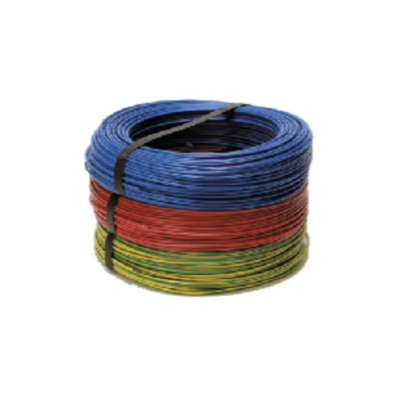 Fil rigide HO7 v-r 6mm² vert/jaune - 002705 (afa)