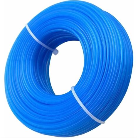 Bobine de Fil Rond en Nylon pour Coupe-Bordure débroussailleuse Diamètre 1,6 mm Longueur 100 m, Fil de Coupe de Remplacement Ligne de Trimmer