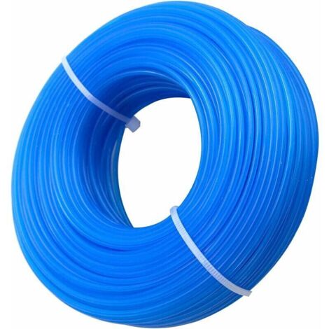 Bobine de Fil Rond en Nylon pour Coupe-Bordure débroussailleuse Diamètre 1,6 mm Longueur 100 m, Fil de Coupe de Remplacement Ligne de Trimmer