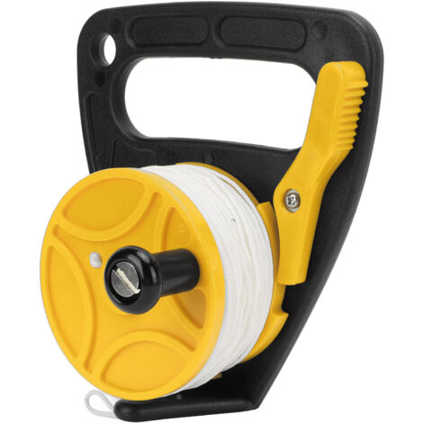 Bobine de Plongée Polyvalente avec 46m de Câble Blanc pour Exploration Sous-Marine