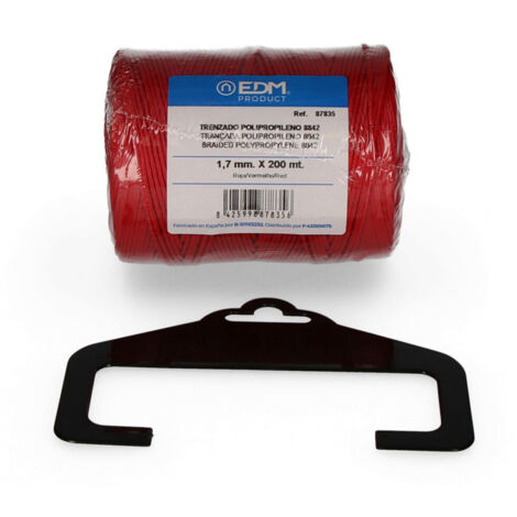 Bobine De Polypropylène Tressé 8842 200mts - Rouge Edm
