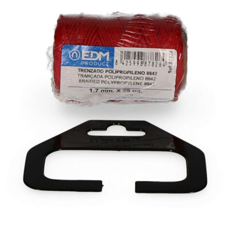 Bobine De Polypropylène Tressé 8842 25mts - Rouge Edm