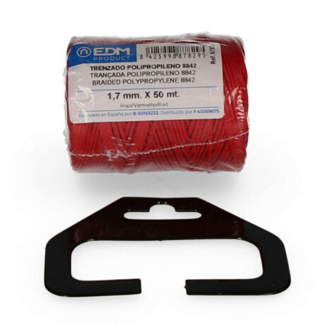 Bobine De Polypropylène Tressé 8842 50mts -  Rouge Edm