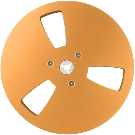 Bobine de Prise de Son Vide 7 Pouces 1/4, 3 Troues de Ventilation, Bobine Ouverte pour Enregistrement Nab Or