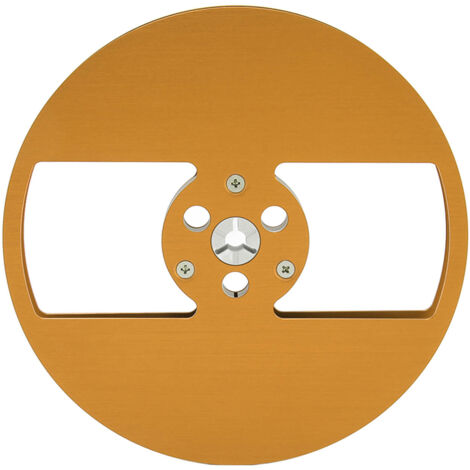 Bobine de Prise Universelle Vide 1/4 7 Pouces en Alliage d'Aluminium à 2 Trous pour Machine Nab, Compatible TEAC Gold