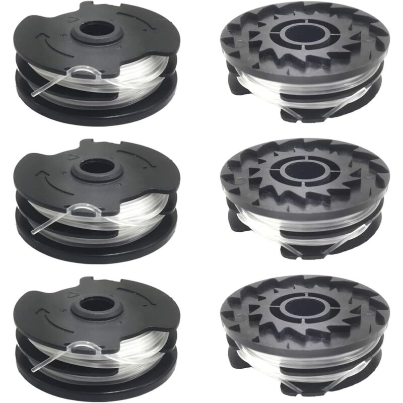 Bobine de rechange 6 pièces pour tondeuses sans fil LIDL Parkside PRTA 20-Li A1 B1, PRT 550 A1, PRT 550 A2, PRT 550 A3, PRT 550 A5, PRTA 20-Li B2,