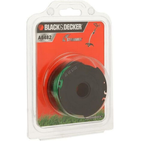 Black&Decker – Fil nylon haute résistance 6m pour débroussailleuse – Technologie Reflex pour déroulement automatique – Coupe nette dans zones difficiles