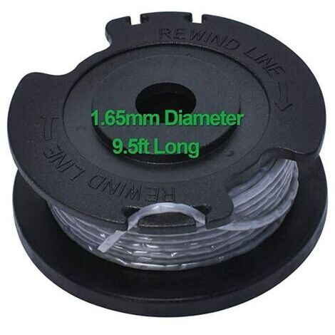 Bobine de rechange pour tondeuse à gazon sans fil Bosch EasyGrassCut 23/26/18/18-230/18-260/18-26 (réf. F016800569) - Ø 1,6 mm, 6,1 m. Accessoires pour tondeuse à gazon.