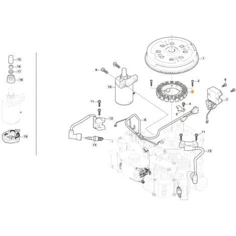Bobine de recharge moteur ORIGINAL STIGA TRE 635V tracteur de pelouse 118551594/0