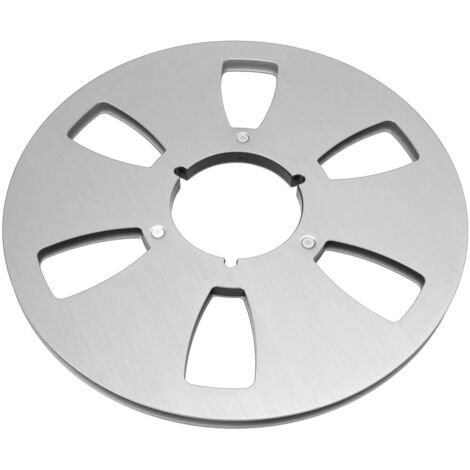 Bobine de Récupération Vide 1/4 10,5 Pouces Alliage d'Aluminium 6 Trous pour Machine à Ruban Sonore Universelle