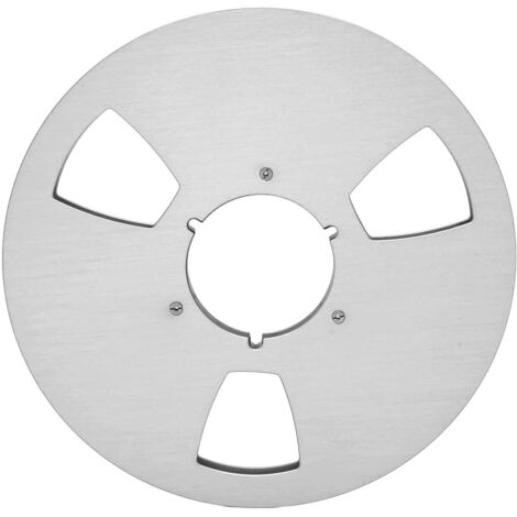 Bobine de Récupération Vide 10,5 Pouces 1/4 en Alliage d'Aluminium 3 Trous pour Machine à Ruban Sonore, Pièce Universelle pour Ouverture