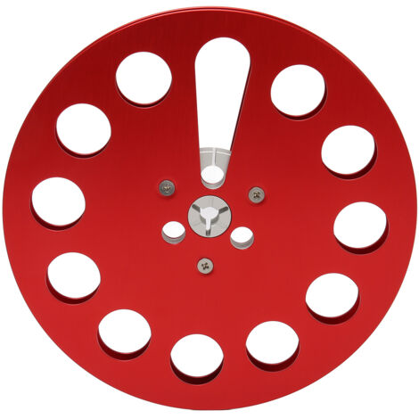 Bobine de Rembobinage Universelle 1/4 Pouce 7 Pouces - 11 Trou Résistance au Vent - Bobine Vide pour Enregistrement Rouge