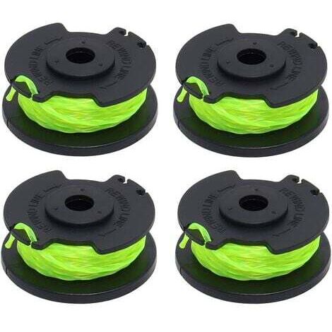Bobine de remplacement pour brosse Ryobi RAC142 36V, accessoire pour tondeuse, bobine de remplacement pour tondeuse, pour brosses radio RLT36B33 et RY36LT33A-0 (4 bobines)