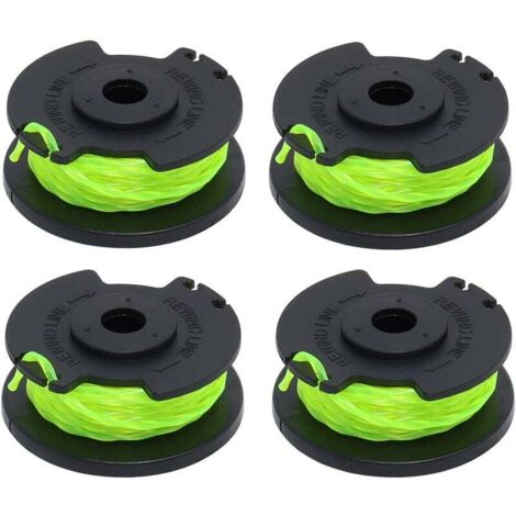 Bobine de remplacement pour brosse Ryobi RAC142 36V, accessoire pour tondeuse, bobine de remplacement pour tondeuse, pour brosses radio RLT36B33 et RY36LT33A-0 (4 bobines)
