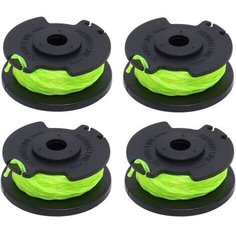 Bobine de remplacement pour brosse Ryobi RAC142 36V, accessoire pour tondeuse, bobine de remplacement pour tondeuse, pour brosses radio RLT36B33 et RY36LT33A-0 (4 bobines)