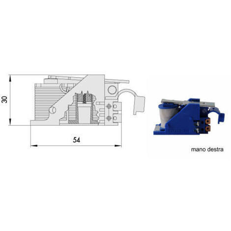 Bobine de serrure électrique V.12 Sx 07120-00-2 Cisa