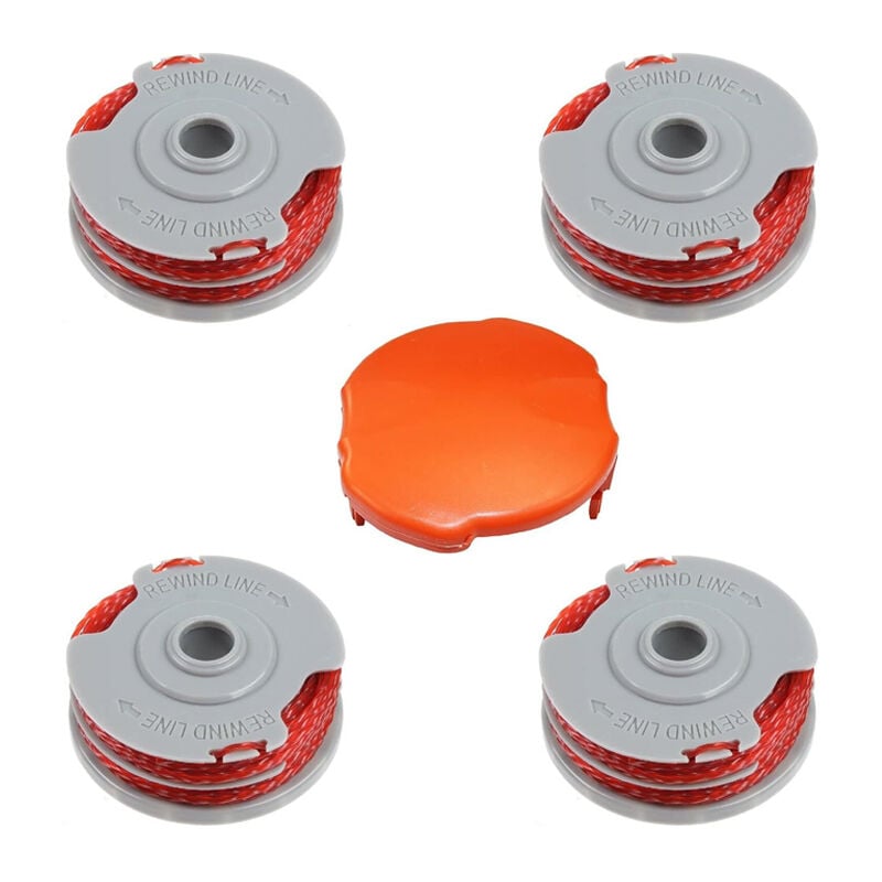 Grass-Cutting Head Spool Trimmer Spool, 4Pcs Grass Trimmer Premium Double Autofeed Spool Line Lawn Mower Replacement Part for Flymo FLY021 Trimmer (4