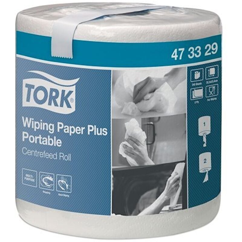 Tork - Bobine d'essuyage à dévidage central M2 - Colis de 6