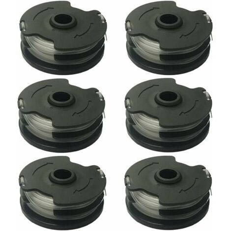 Bobine di filo di ricambio per decespugliatori a batteria Parkside PRTA 20-Li A1 / B2 / C3. Bobine di filo di ricambio per LIDL Parkside PRTA 20-Li A1 / B2 / C3, PRT 300 A1, PRT 550 A1 / A3 (6 pezzi).