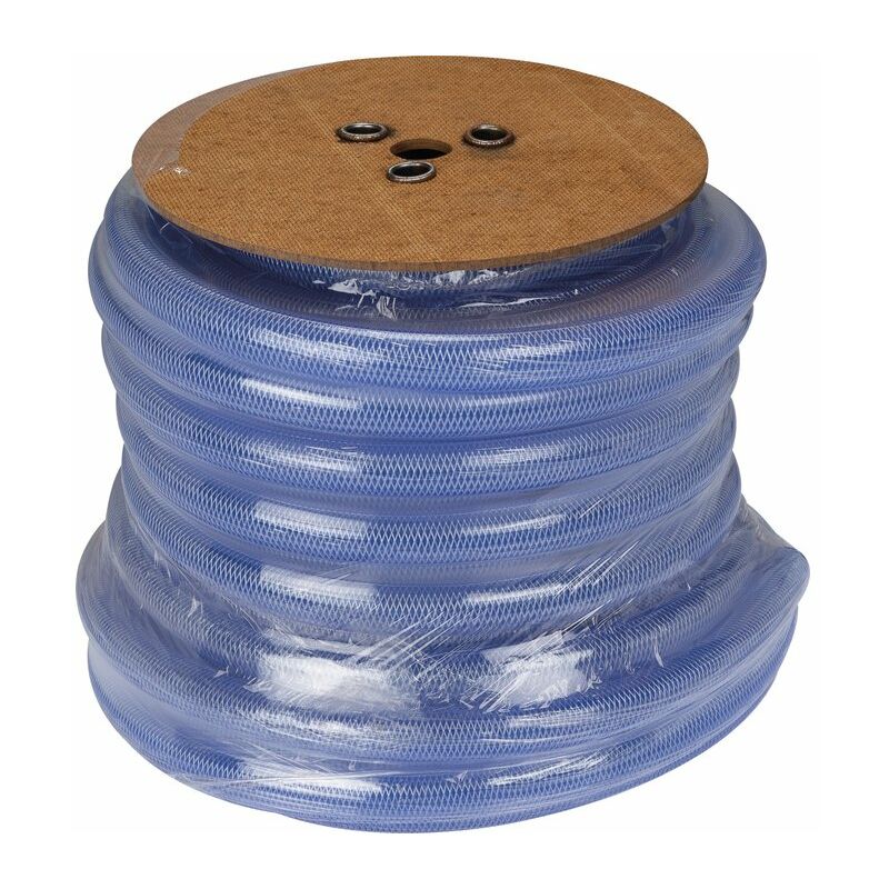 Bobine tuyau Cristal Capvert Tressé armé - l. 30 m - ø int. 19 mm - ø ext. 26 mm