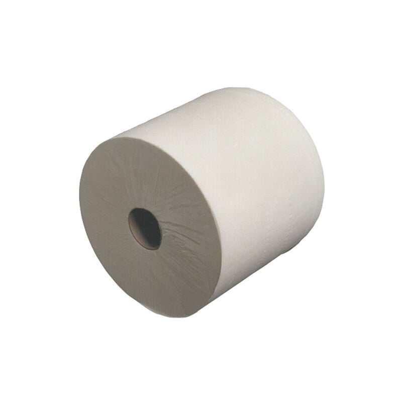 Global Hygiene - Bobine essuyage blanche 1000f 2 plis ouate blanche 23X35