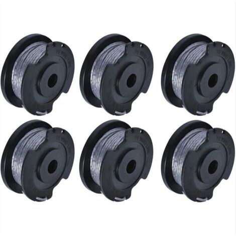 Bobine et fil pour coupe-bordures compatible avec le remplacement Bos-ch EasyGrassCut, lot de 6 pièces.