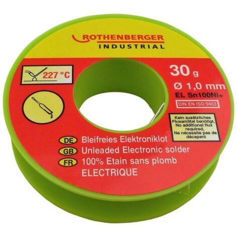 Bobine Étain Électronique 1 Mm, 30 G. Rothenberger