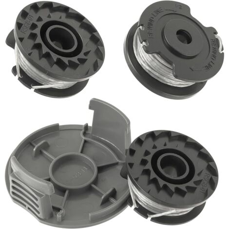 Bobine F016800569/F016800385, lunghezza 4 m Ø 1,6 mm per tagliaerba a batteria Bosch EasyGrassCut 23/26/18/18-230/18-260/18-26 e copribobina F016F05320 (3 bobine + 1 copribobina)