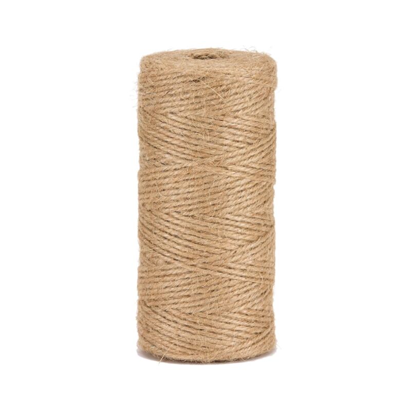 Bobine ficelle en jute naturelle, Ficelle jute, La cordeline Ficelle Jute Naturel 1.5mm ±200m pour le jardinage, bricolage, activités manuelles