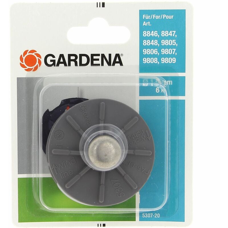 Bobine + fil 1,6mm 525634601 pour coupe bordures Gardena
