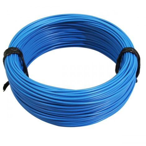 Bobine fil électrique bleu multibrin 12/10 1.00mm² x 50m faisceau