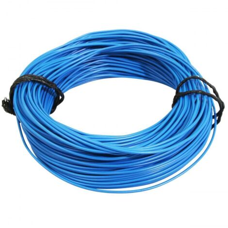 Bobine fil électrique bleu multibrin 7/10 0.50mm² x 50m faisceau