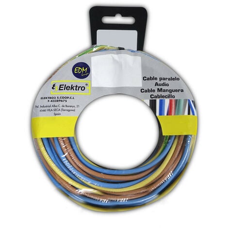 Câble plat bicolore 2 x 0,50 mm2 audio en PVC - Câble électrique
