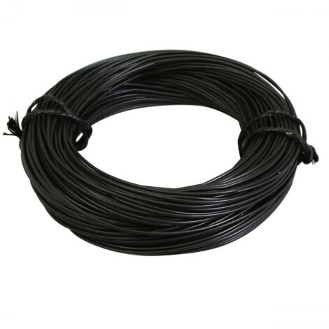 Bobine fil électrique noir multibrin 7/10 0.50mm² x 50m faisceau