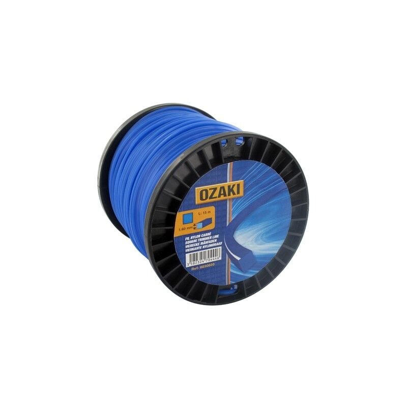 Bobine fil nylon carré OZAKI - Longueur: 130m, Ø: 2,00mm