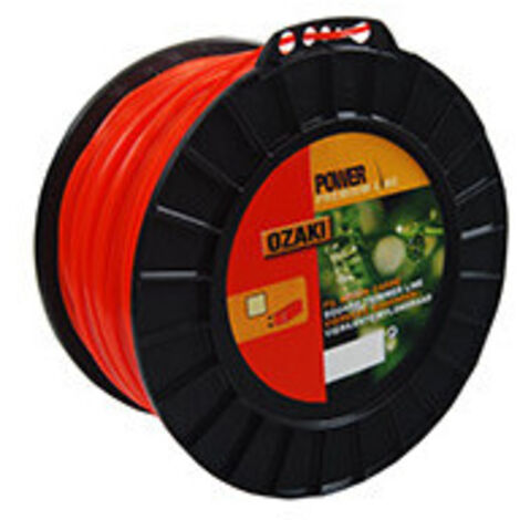 Bobine fil nylon carré OZAKI premium - 2,40 mm x 207m - qualité professionnelle - fabrication française