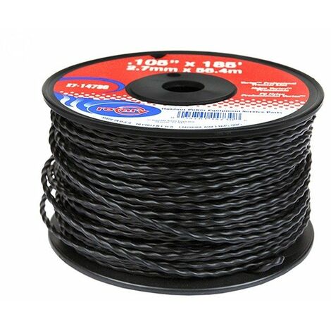 Bobine fil nylon hélicoïdal copolymère VORTEX - 2.70mm x 56m - Qualité professionnelle - Fabrication américaine