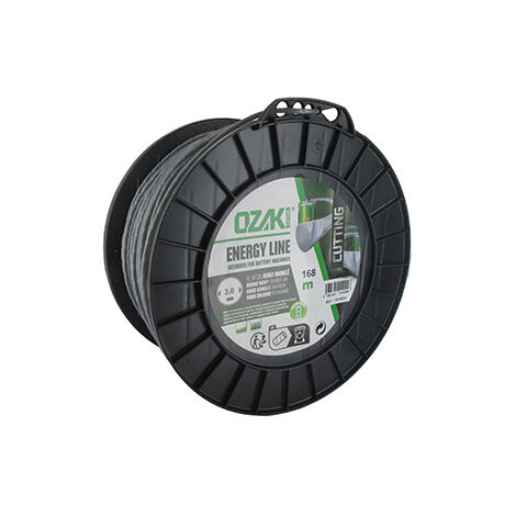 Bobine Fil Nylon Ondulé Rond Ozaki Energy Line. Breveté, Pour Optimisation Autonomie Des équipements à Batterie - Longueur: 168