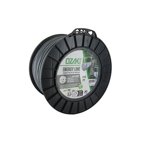 Bobine Fil Nylon Ondulé Rond Ozaki Energy Line. Breveté, Pour Optimisation Autonomie Des équipements à Batterie - Longueur: 262
