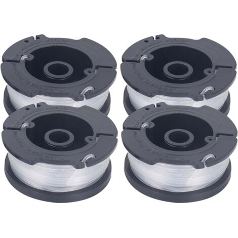 Bobine Fil Nylon pour Coupe-Bordure Black+Decker compatible AF-100-3ZP - Lot de 4
